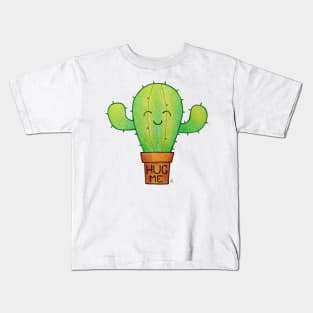 I Need a Hug - A Happy Cute Hugging Cactus Kids T-Shirt